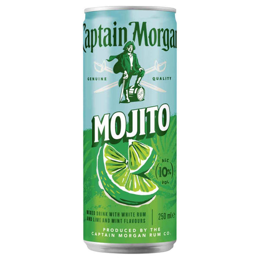 Captain Morgan & Mojito 10 % 12 x 250 ml