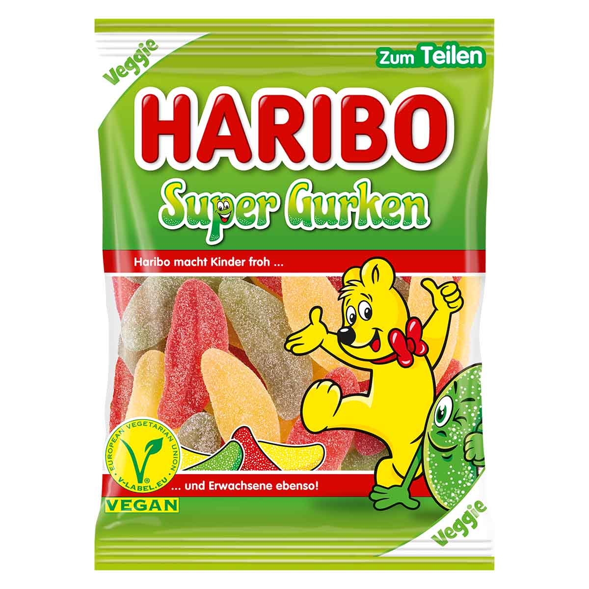 Haribo Super Gurken Vegan 24 x 175 g