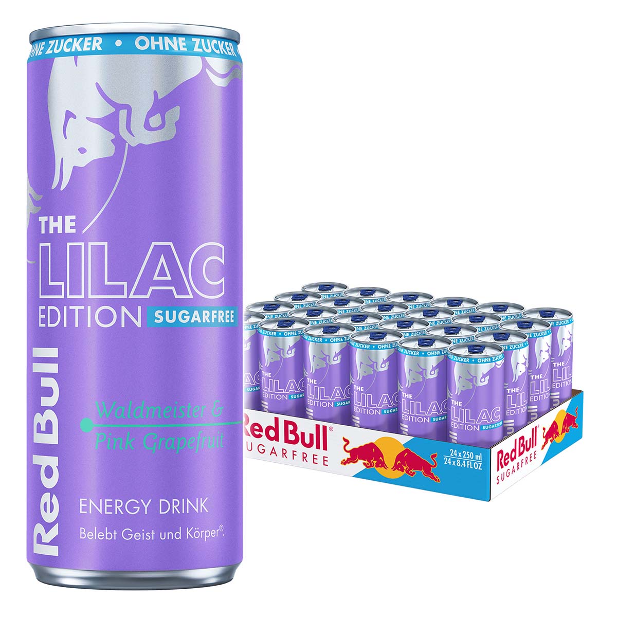 Red Bull Lilac Edition Waldmeister & Pink Grapefruit sugarfree 24 x 250 ml