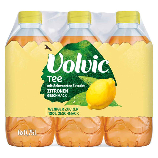 Volvic Schwarzer Tee Zitrone 6 x 750 ml