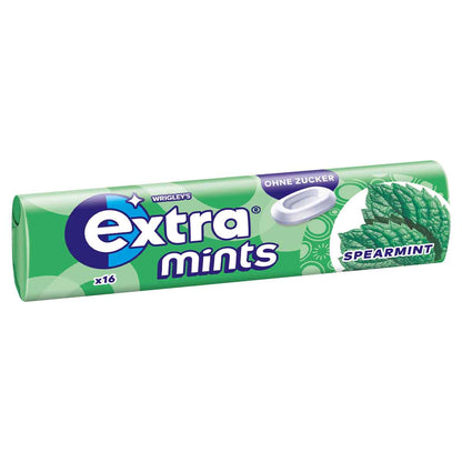 Wrigley's Exta Mints Spearmint ohne Zucker 16 Dragees 24 x 28 g