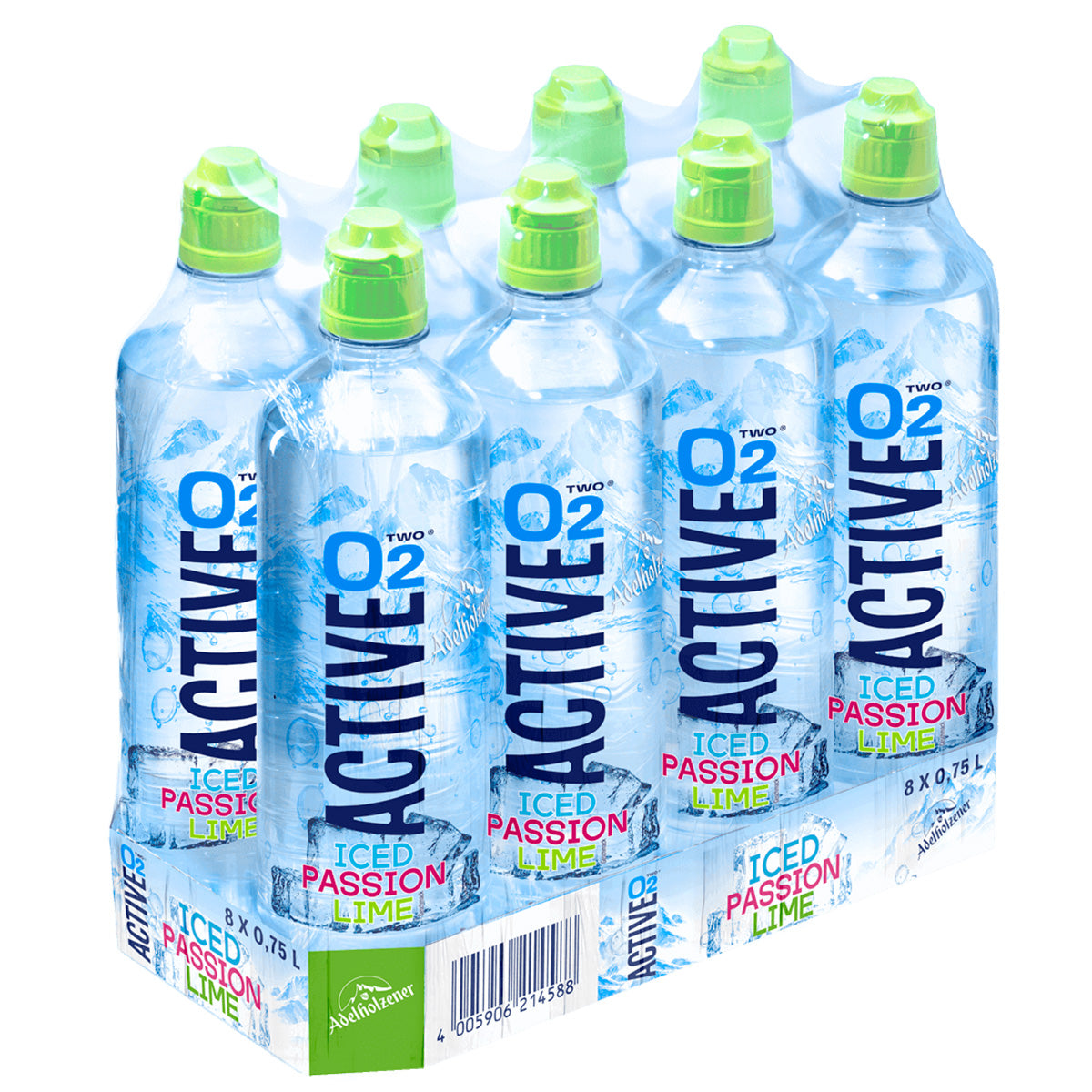 Active O2 Iced Passion Lime  8 x 750 ml