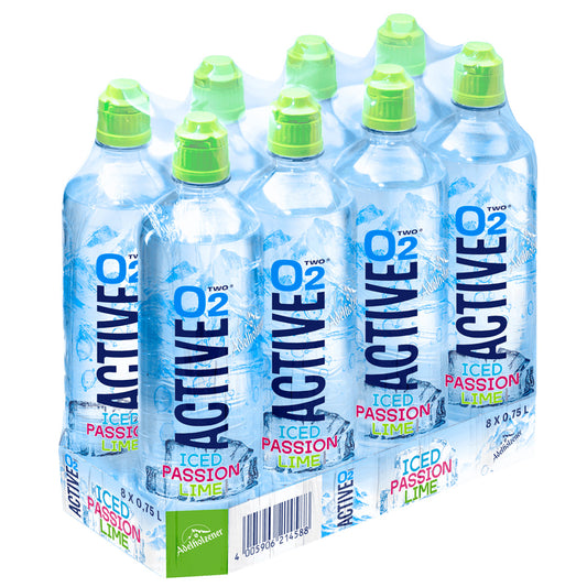 Active O2 Iced Passion Lime  8 x 750 ml