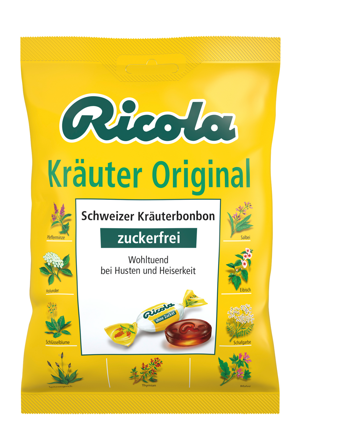 Ricola Kräuter Original zuckerfrei 18 x 75 g