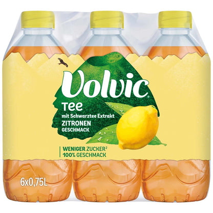 Volvic Schwarzer Tee Zitrone 6 x 750 ml