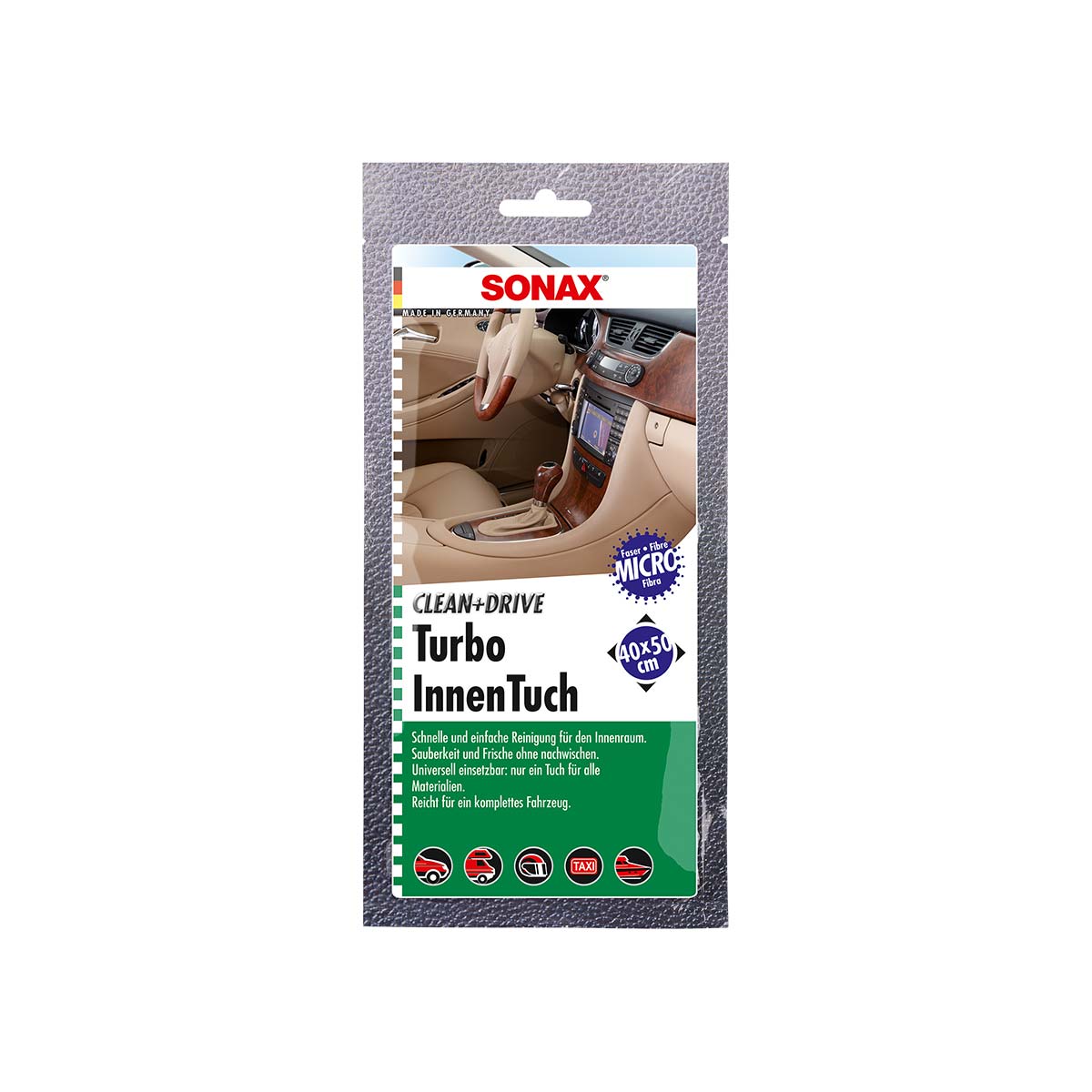 SONAX Clean + Drive Turbo Innentuch 1 St (40 x 50 cm)
