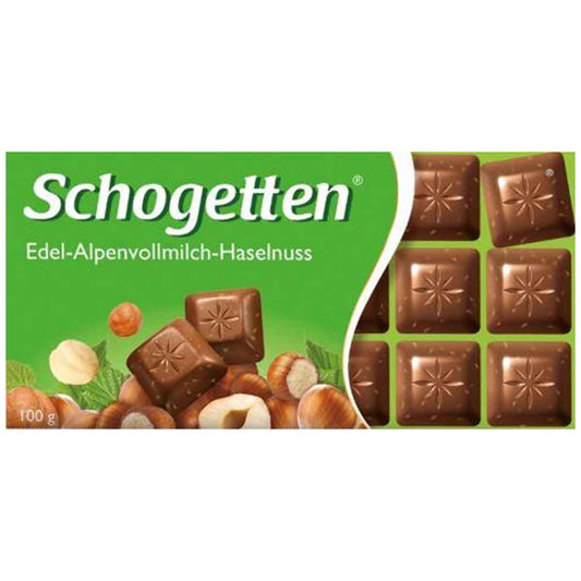 Schogetten Edel-Alpenvollmilch-Haselnuss 100 g