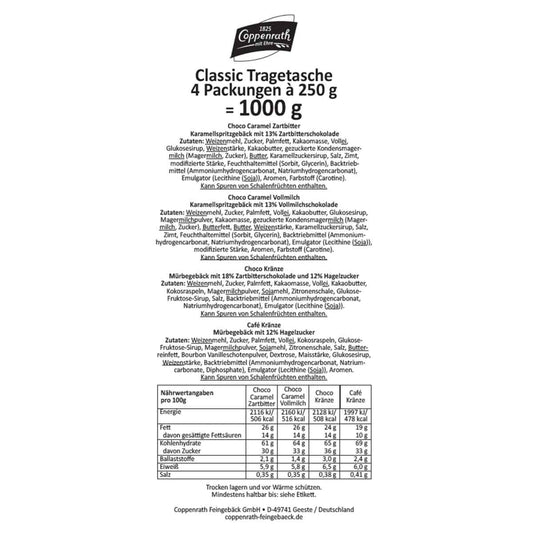 Coppenrath Tragetasche Classic 4fach sortiert 1 x 4 x 250 g