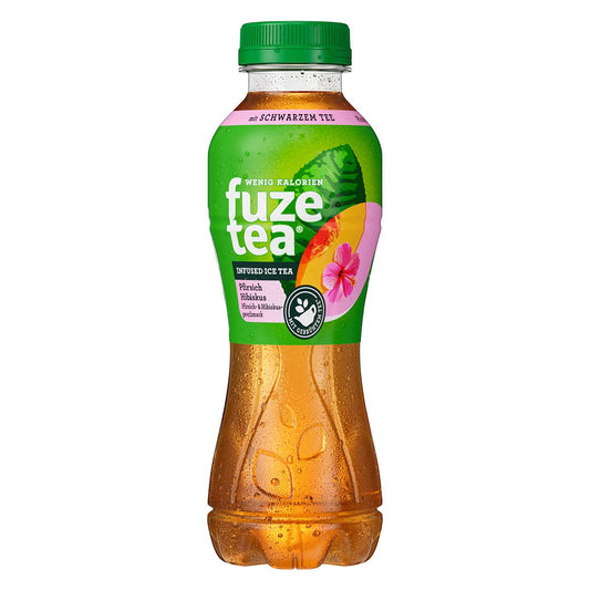 Fuze Tea Schwarzer Tee Hibiskus-Pfirsich 12 x 400 ml