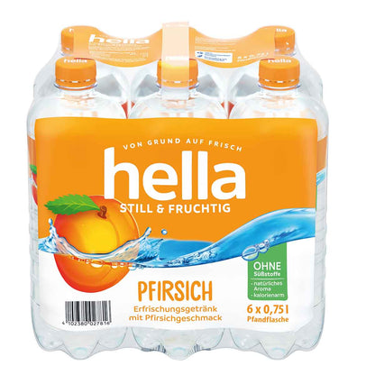 hella still & fruchtig Pfirsich 6 x 750 ml