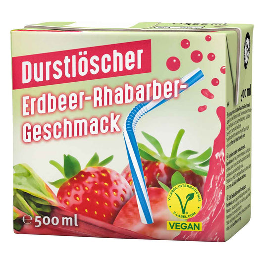 Durstlöscher Erdbeer-Rhabarber-Geschmack 12 x 500 ml