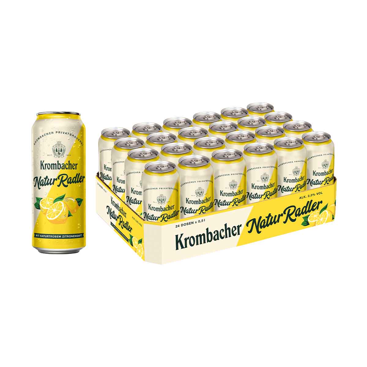 Krombacher Natur Radler 2 % 24 x 500 ml