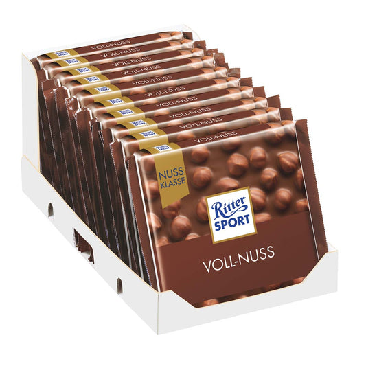 Ritter Sport Nussklasse Voll-Nuss 10 x 100 g