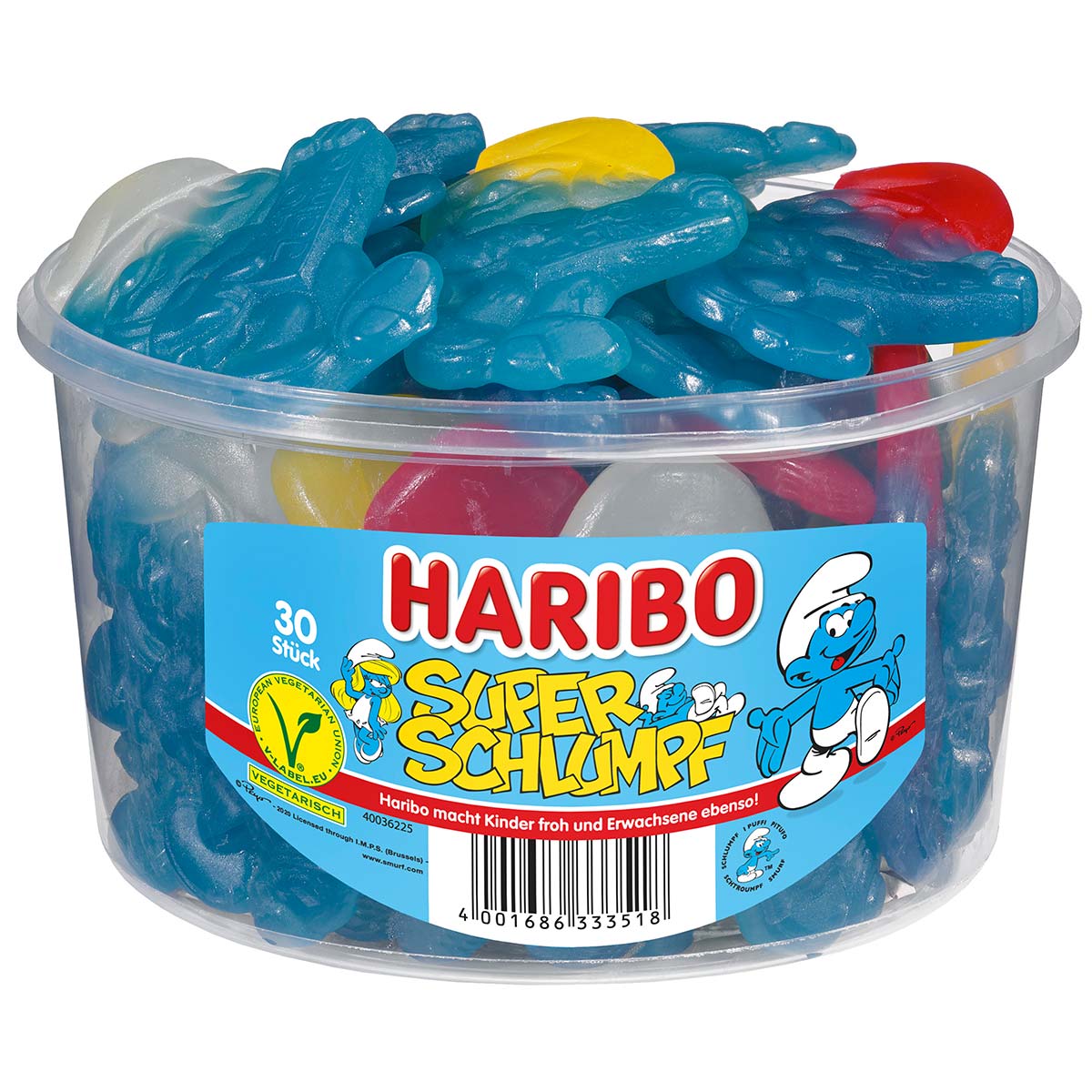 Haribo Super-Schlumpf 30 Stück 1,44 kg
