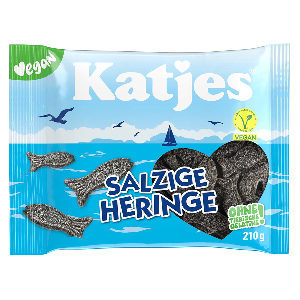 Katjes Salzige Heringe 18 x 210 g