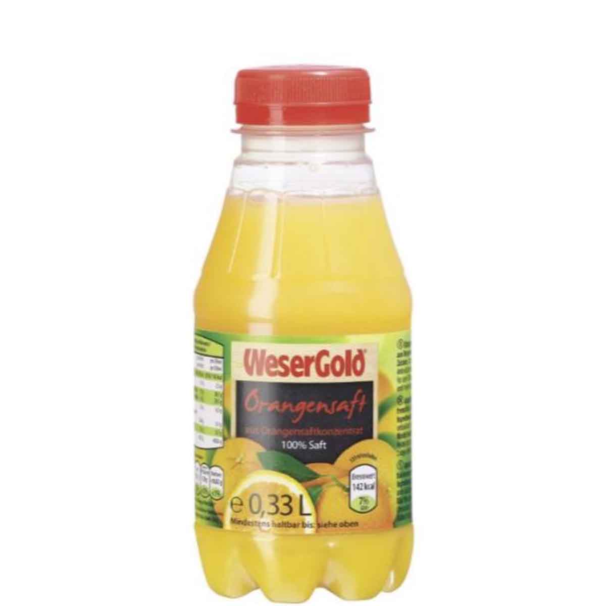Wesergold Orangensaft 6 x 330 ml