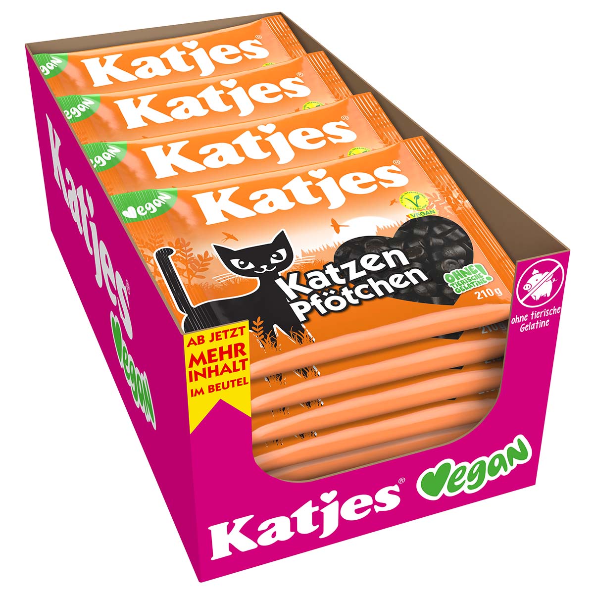Katjes Katzen Pfötchen 20 x 210 g