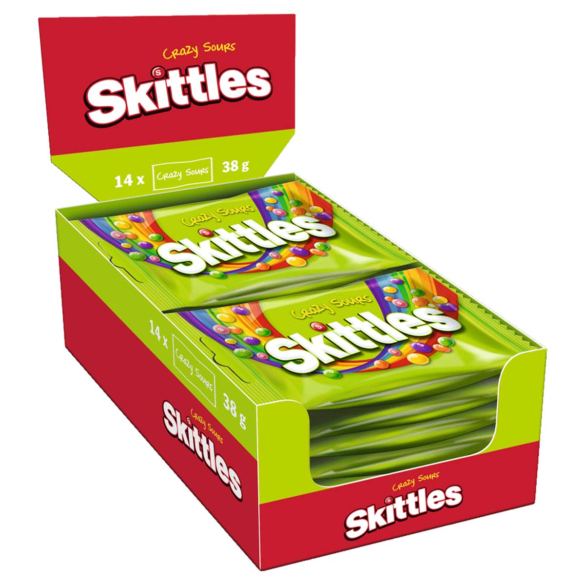 Skittles Crazy Sours 14 x 38 g