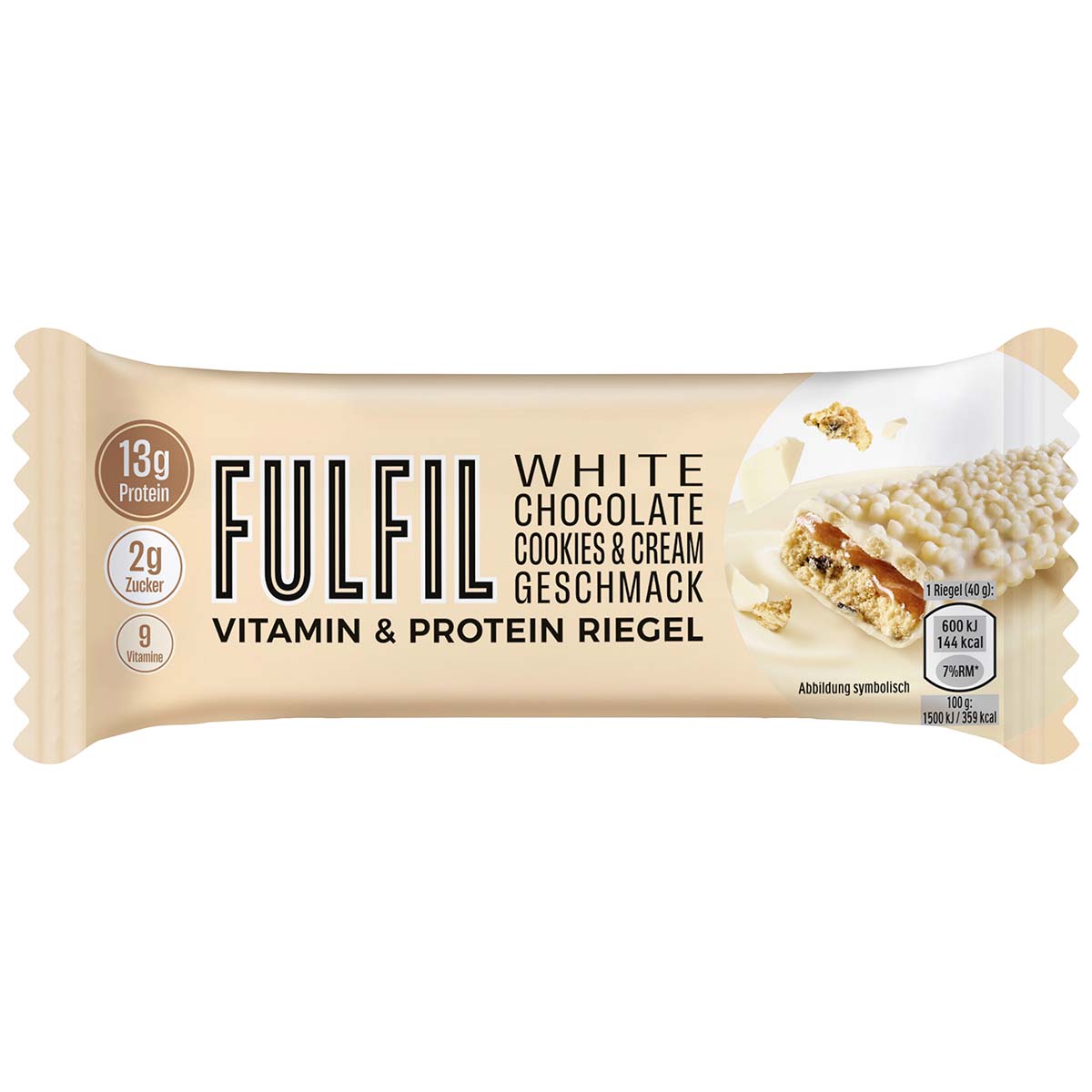 Fulfil White Chocolate Cookies & Cream 15 x 40 g