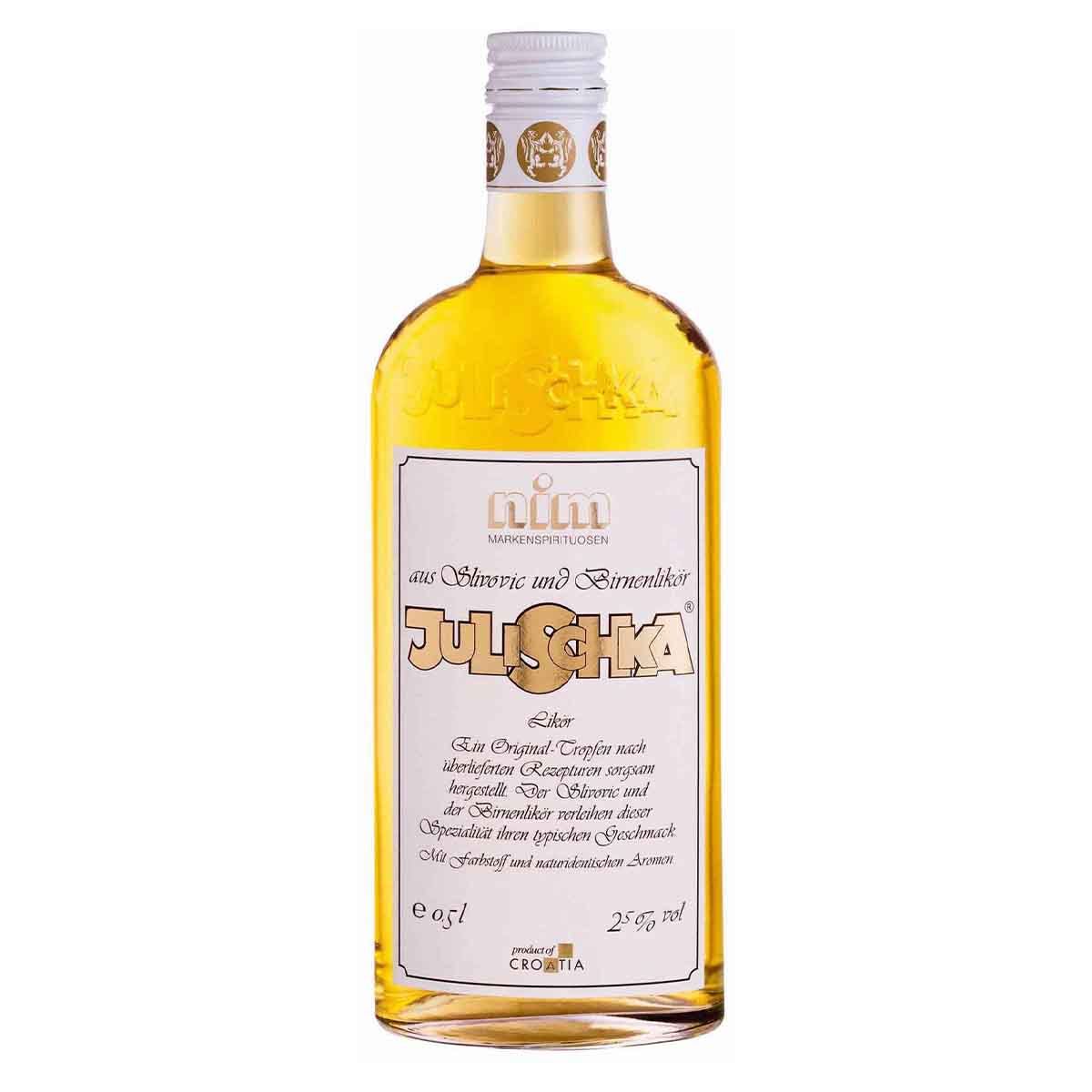 Julischka Birnenlikör Slivovic 25% 6 x 500 ml