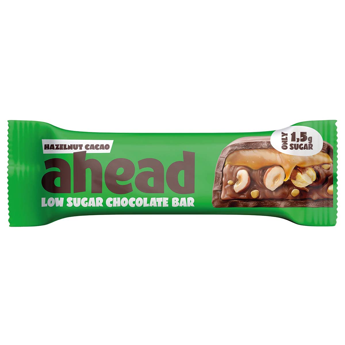 Ahead Hazelnut Cacao Low Sugar Bar 35 g