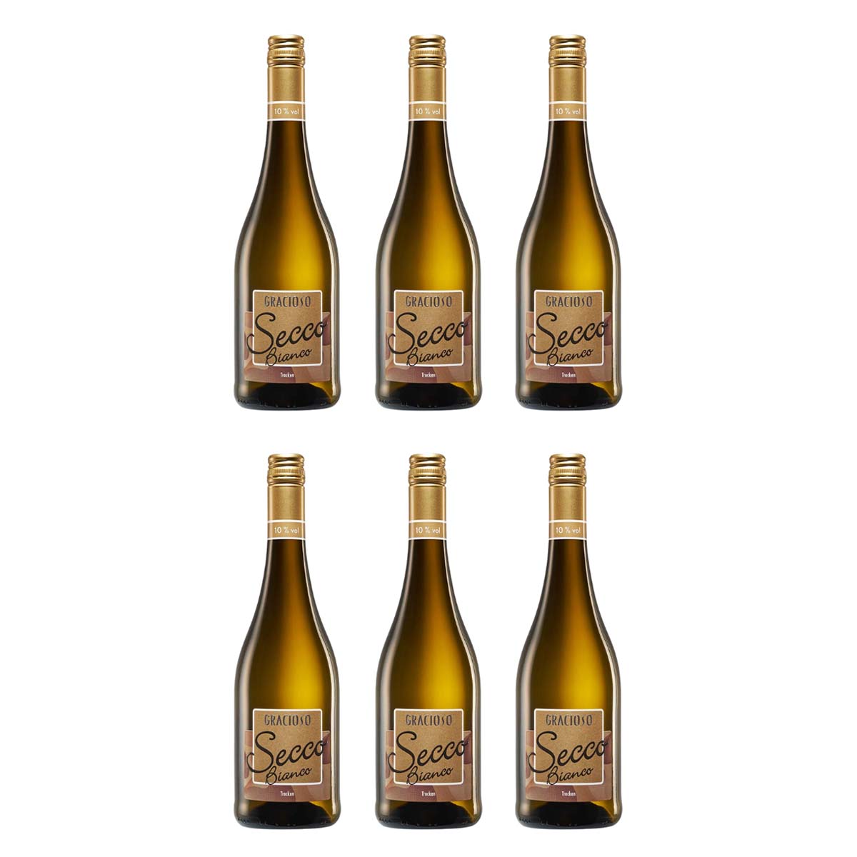 Gracioso Secco Bianco Frizzante 10% 6 x 750 ml