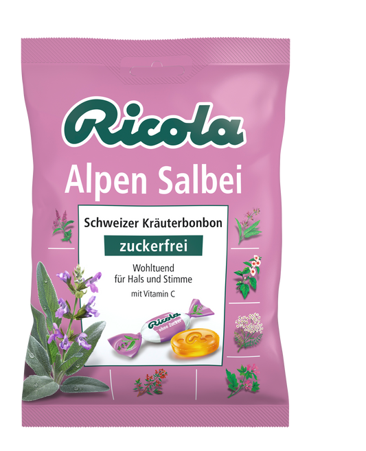 Ricola Alpen Salbei zuckerfrei 18 x 75 g