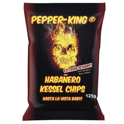 XOX Pepper-King Habanero-Chili Kessel Chips 10 x 125 g