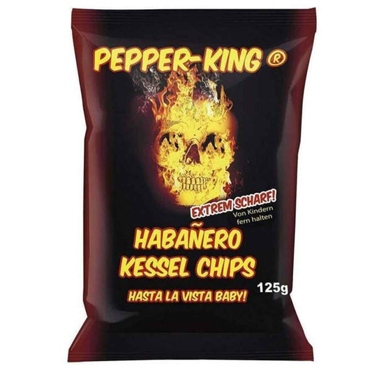 XOX Pepper-King Habanero-Chili Kessel Chips 10 x 125 g