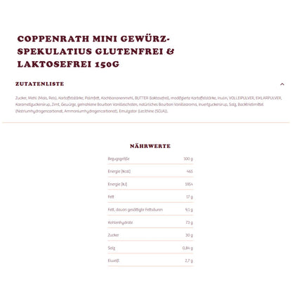 Coppenrath glutenfreies Keks- & Mini-Spekulatius Bundle (8 Artikel) 1,5 kg