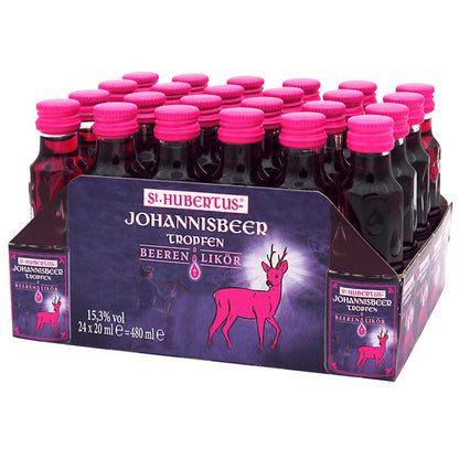 St. Hubertus Johannisbeer Tropfen 15,3% vol. 24 x 0,02 l