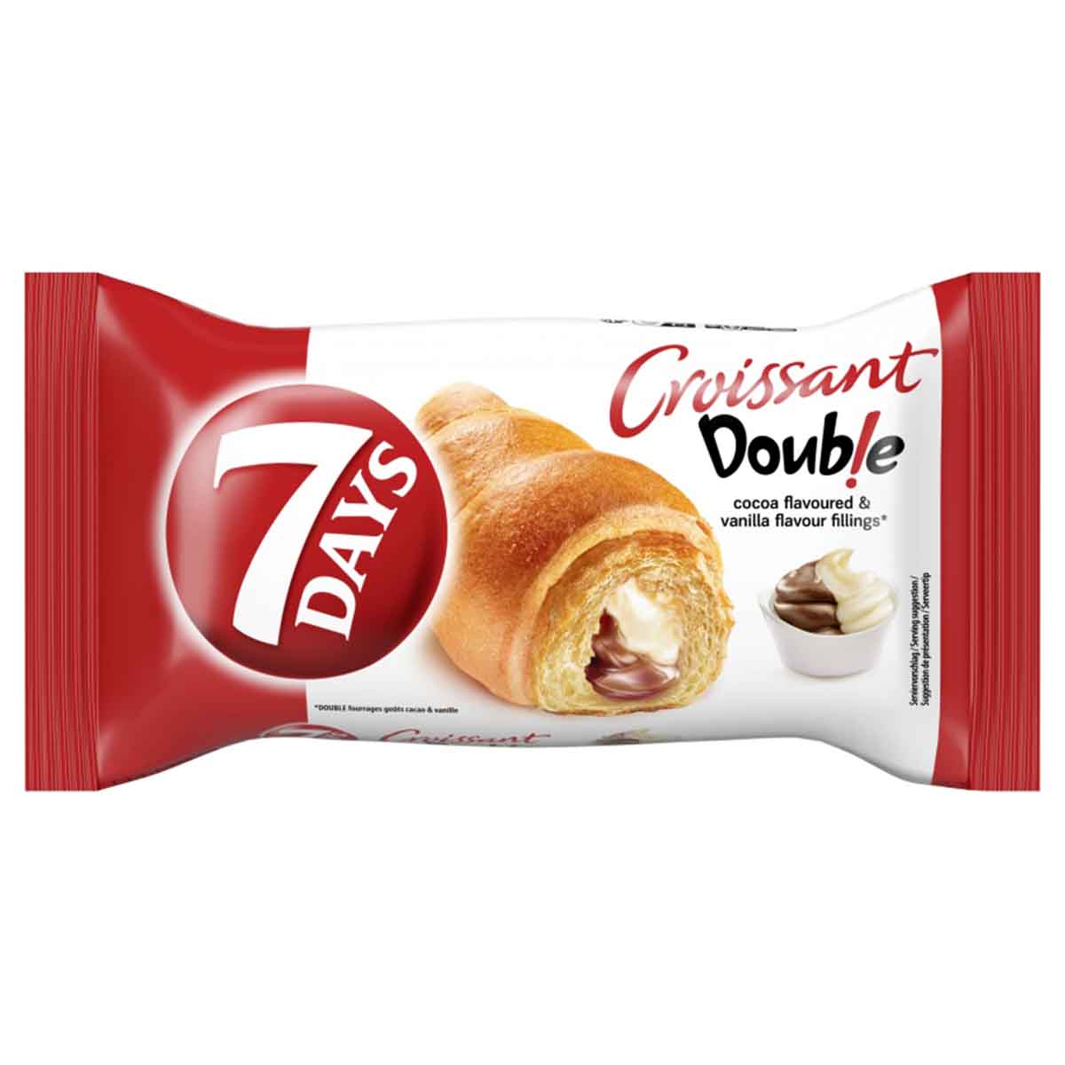 7Days Double Croissant Kakao Vanille 10 x 60 g