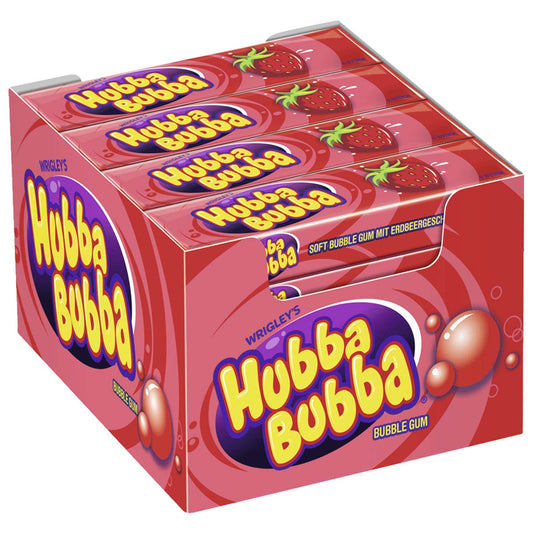 Hubba Bubba Strawberry 20 x 5 x 35 g