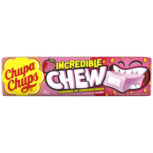 Chupa Chups Incredible Chew Erdbeere 10er 45 g