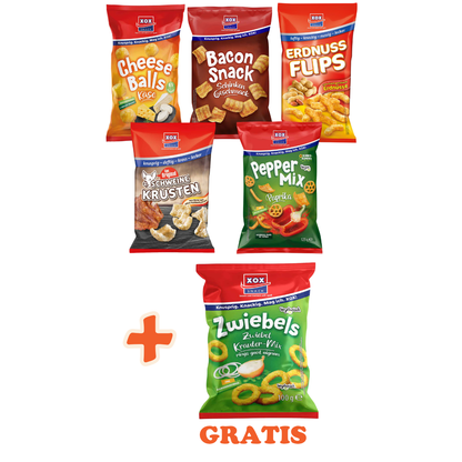 XOX Knabber Bundle (6 Artikel) 775 g