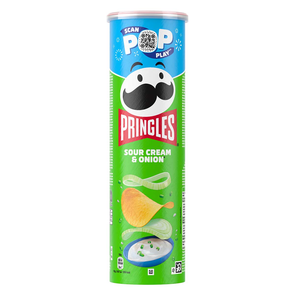 Pringles Sour Cream & Onion grün 19 x 185 g
