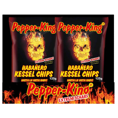 XOX Pepper-King Habanero-Chili Kessel Chips 10 x 125 g