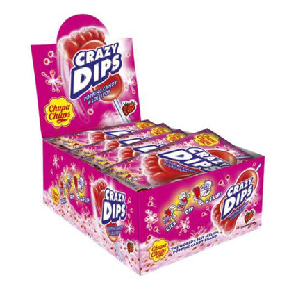 Chupa Chups Crazy Dips Erdbeer 24 x 14 g