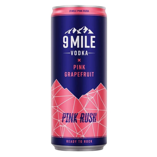 9 Mile Vodka Pink Rush 12 x 330 ml