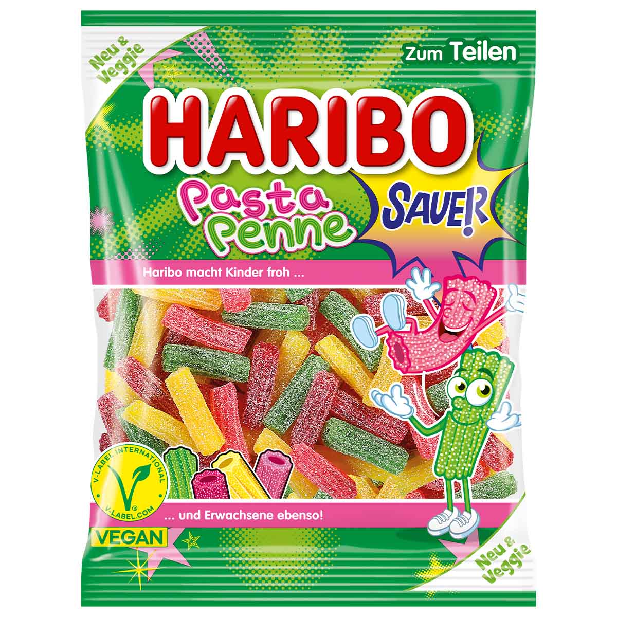 Haribo Pasta Penne Sauer 16 x 160 g