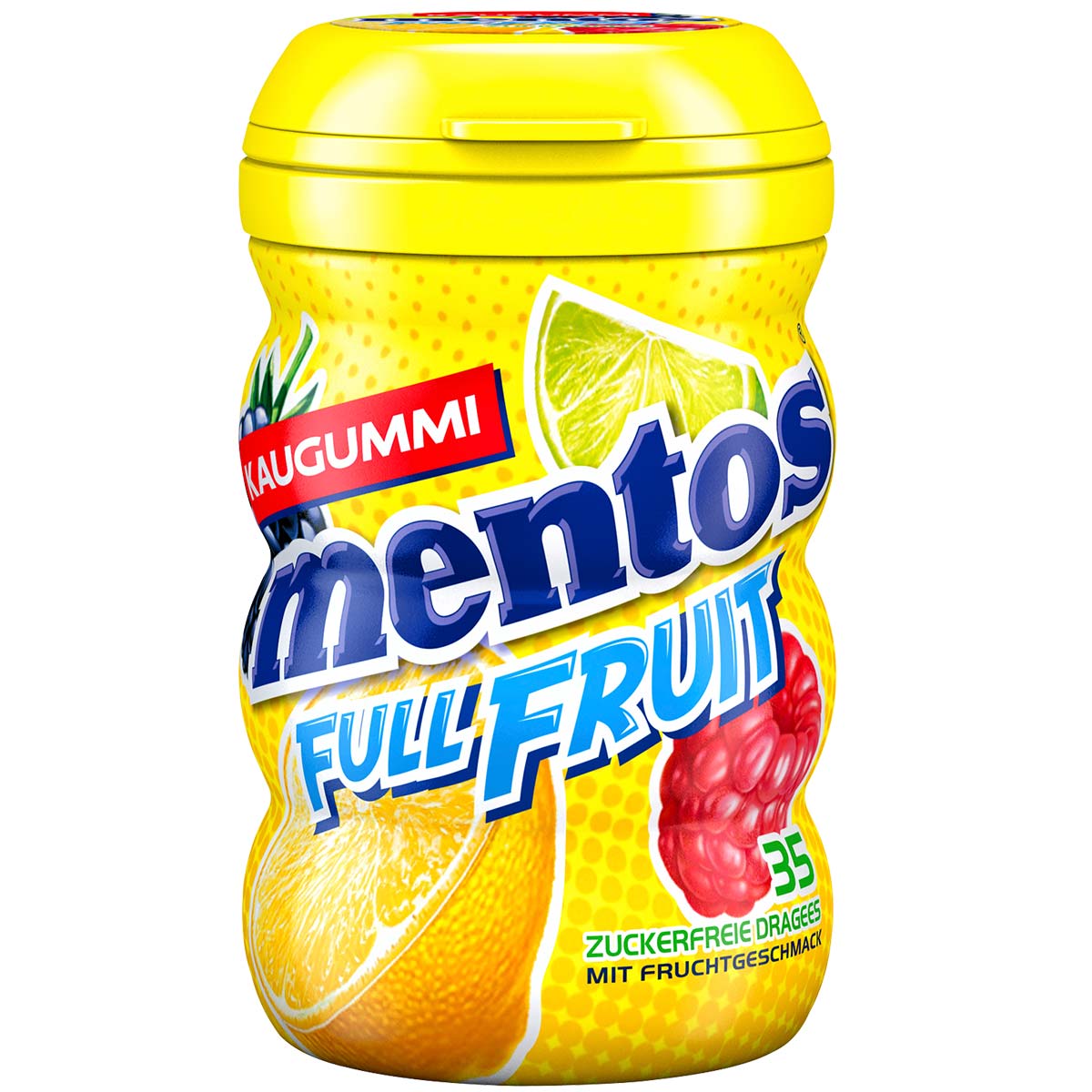 Mentos Full Fruit Kaugummi zuckerfreie Dragees 6 x 70 g