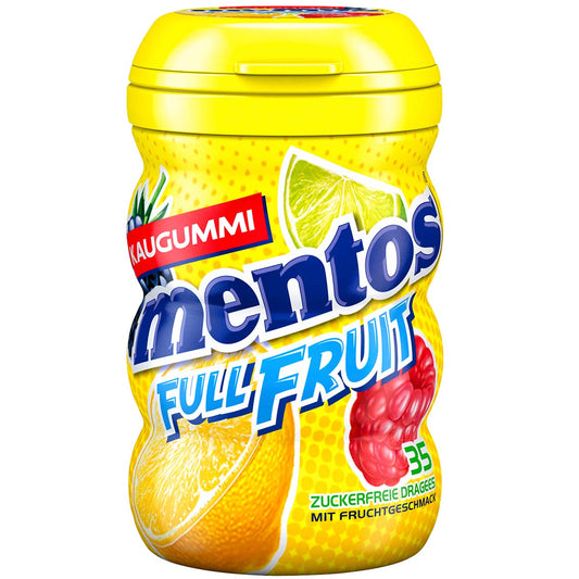 Mentos Full Fruit Kaugummi zuckerfreie Dragees 6 x 70 g