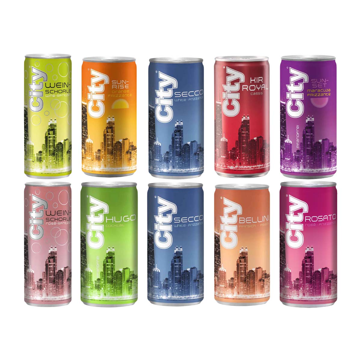 City Sortiment Bundle 10 Dosen 2,1 l