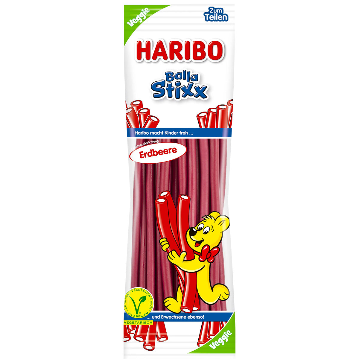 Haribo Balla Stixx Erdbeer 15 x 200 g