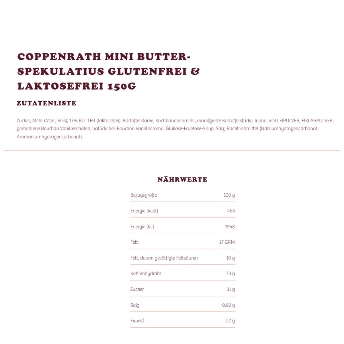 Coppenrath glutenfreies Keks- & Mini-Spekulatius Bundle (8 Artikel) 1,5 kg