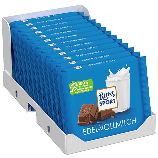 Ritter Sport Vielfalt Edel-Vollmilch 35 % Kakao 12 x 100 g