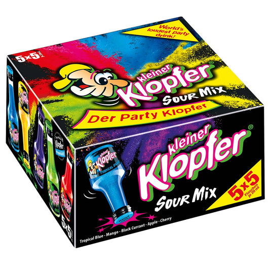 Kleiner Klopfer Sour Mix 15% Tropical Blue, Mango, Black Currant, Apple, Cherry